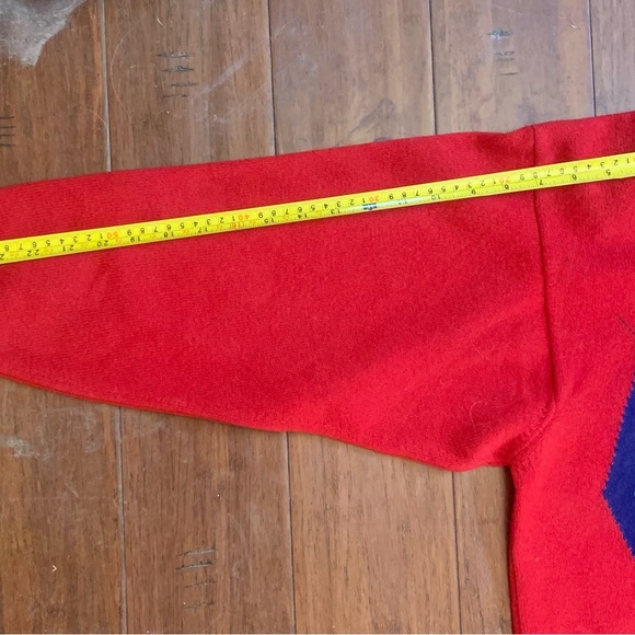 Vintage Argyle Scottish Wool Sweater Oversize Acedemia The Scotch House - Picture 7 of 7